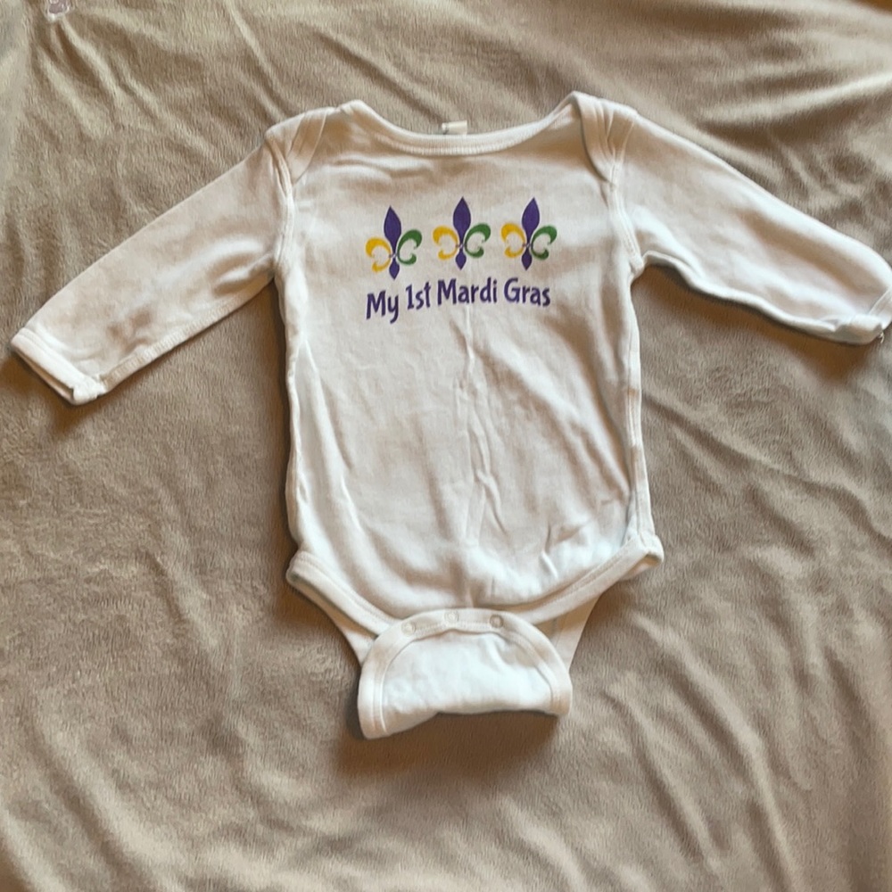 My 1st Mardi Gras Onesie Unisex 12M